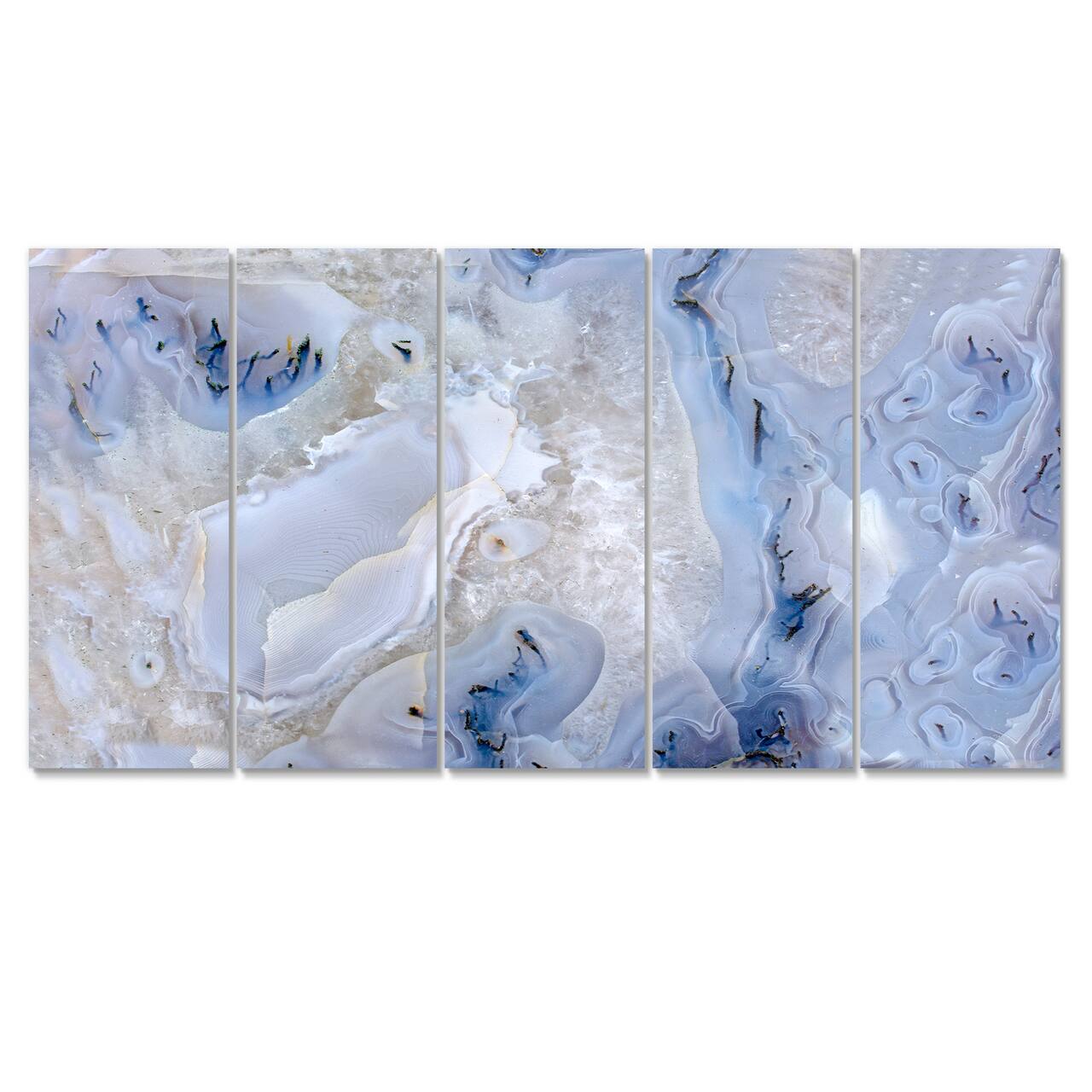 Designart - Agate Stone Background - Abstract Canvas Wall Art Print